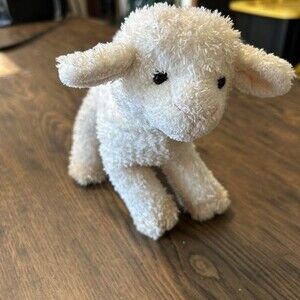 Douglas Plush White Lamb Soft Toy 6" For Kids & Collectors